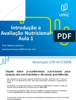 1 - Introdução A Avaliação Nutricional