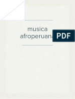 Informe Musica Criolla y Afroperuana