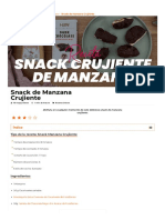 Manzana Crujiente Snack Con Peanut Butter y Chocolate