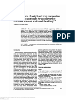 New Standards of Weight and Body Composition by Frame Size and Height For Assessment of Nutritional Status of Adults and The Elderly