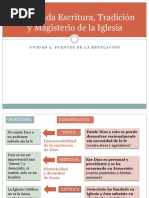 Sagrada Escritura, Tradición y Magisterio de La Iglesia