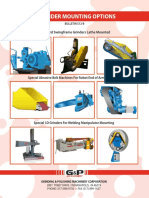 Grinder Mounting Options: Standard Swingframe Grinders Lathe Mounted