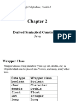 Derived Syntactical Constructs in Java: K. K. Wagh Polytechnic, Nashik-3