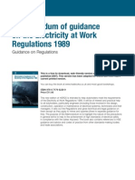 Electricity at Work Regulations 1989.