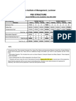 Fee Structure: Indian Institute of Management, Lucknow