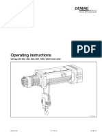 Operating Instructions: Demag DH 300, 400, 500, 600, 1000, 2000 Hoist Units