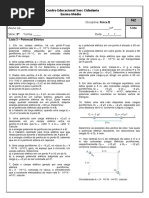 3 Série - Lista de Exercícios 3 - 1º Tri (Potencial Elétrico)