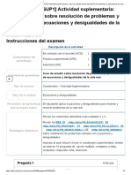 Examen - (ACDB1-17.5%) (SUP1) Actividad Suplementaria - Caso de Estudio Sobre Resolución de Problemas y Aplicaciones de Ecuaciones y Desigualdades de La Vida Real