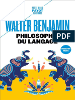 Walter Benjamin - Philosophie Du Langage