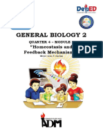 Grade 12 - General Biology2 - Q4 - Module - 5 - Homeostasis and Feedback Mechanisms. For Printing