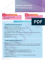 Quadratic Equation: Graphs of Quadratic Polynomial