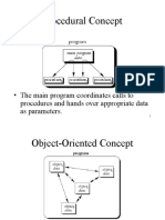 Procedural Concept: - The Main Program Coordinates Calls To Procedures and Hands Over Appropriate Data As Parameters