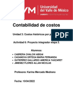 Contabilidad de Costos: Unidad 3: Costos Históricos Por Procesos