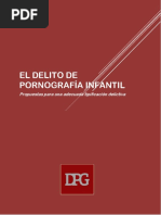 El Delito de Pornografía Infantil