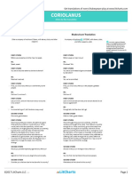 Coriolanus Shakescleare Translation LitChart