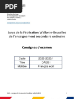 Jurys - DAES - 2022-2023-1 - Francais Ecrit - Consignes (Ressource 17277)