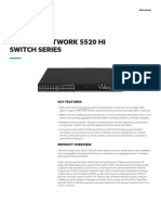 HPE FlexNetwork 5520 HI Switch Series Data Sheet-A50004733enw