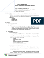 MODULE 2 - Introduction To Research - Technical and Operational Definitions