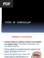 1.2,1.3-Types of Curriculum