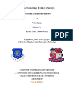 Email Sending Using Django: Summer Internship Report