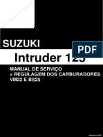 Manual Serviços Intruder 125