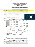 Ejercicio Materia Prima Costos