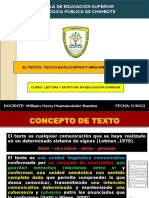 Huamancóndor, W. (2022) - El Texto. Texto Explicativo y Argumentativo