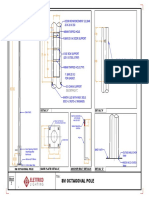 8m Octagonal Pole Drawing