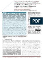 Utilization of Marble Powder in Making of Cement Concrete and Analysis of Its Strength Characteristics