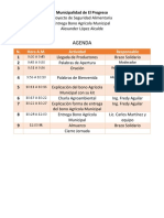 Agenda Entrega Bono Agricola Municipal