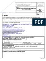 AVALIAÇÃO DOS CONTROLES INTERNOS - COSO - Setor Almoxarifado