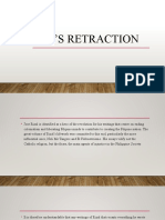 GUIDE 10 - Rizal's Retraction