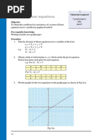 System of Linear Equations: Activity 1