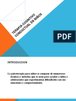 Terapia Cognitivo Conductual en Niños