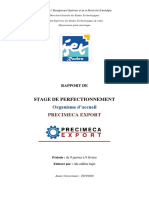 Rapport de Stage de Perfectionnement