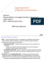 Block Storage Listener For Detecting File-Level Intrusions