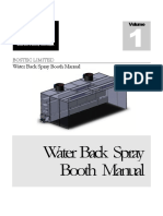 Spray Booth Manual Water Back