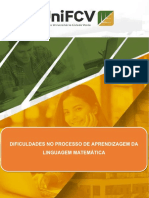 Dificuldades No Processo de Aprendizagem Da Linguagem Matemática