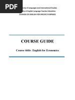 ENG3072.English For Economics - Course Guide - English