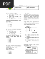 Lista de Exercícios - Termoquímica