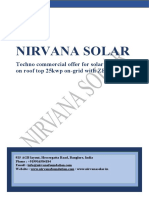 Nirvana Solar: Techno Commercial Offer For Solar PV System On Roof Top 25kwp On-Grid With ZED