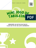 Mini Jogo de Tabuleiro Memorize As Notas Clave de Fa