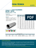 Ficha Tecnica Acero Inoxidable