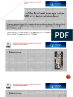 Determination of The Biodiesel Average Molar Mass