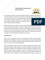 Análisis Del Régimen Disciplinario de Abogados en Patrocinio de Causas, Unidad 4