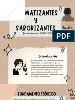 Aromatizantes y Saborizantes. Parte 4