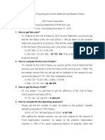 Steps by Step Process in Projecting Income Statement and Balance Sheet