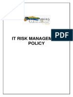 Kamiesberg IT RISK MANAGEMENT POLICY