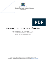 Plano de Contingência Da TI