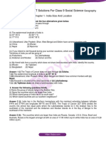 Ncert Solutions Class 9 Geography Chapter 1 India Size Location